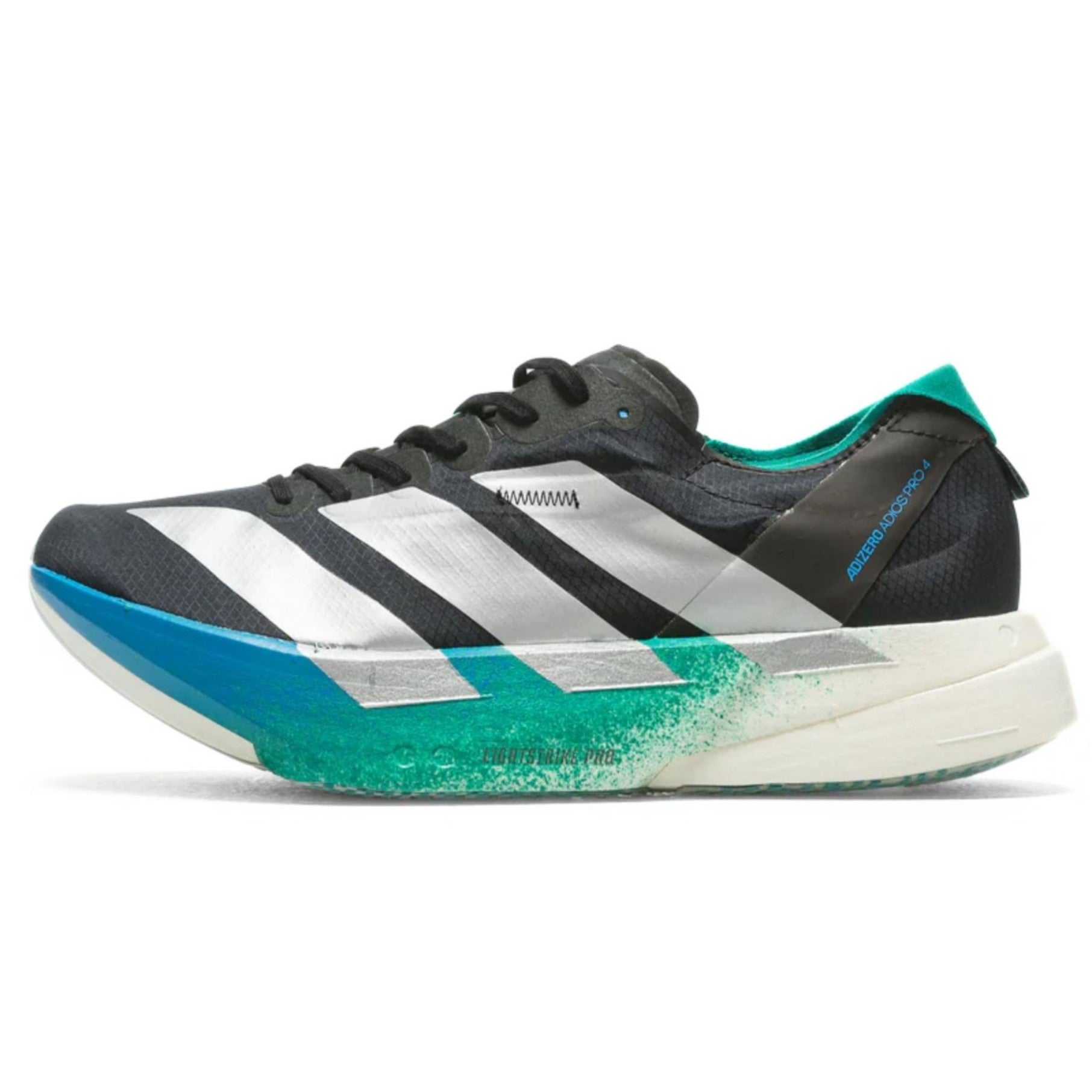 Adizero Adios Pro 4 Core Black Matte Silver Glory Green