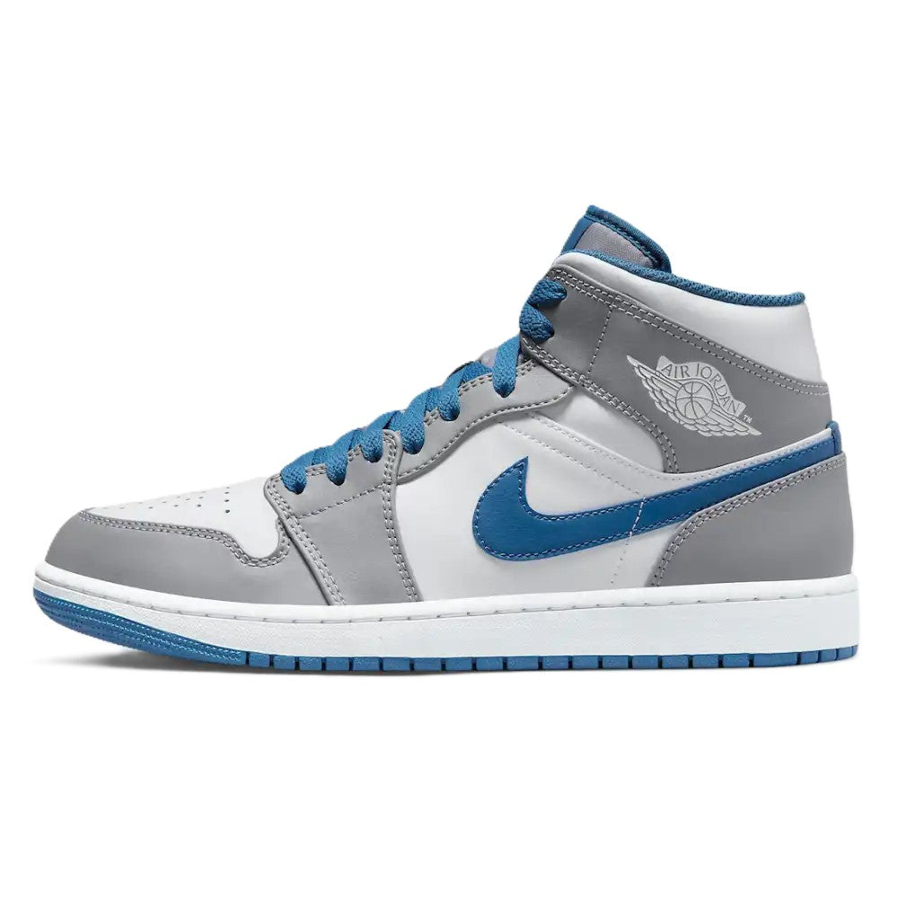 Air Jordan 1 Mid Cement True Blue