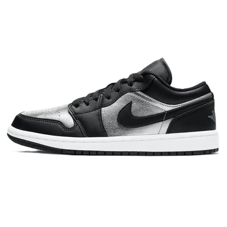 Air Jordan 1 Low Black Metallic Silver