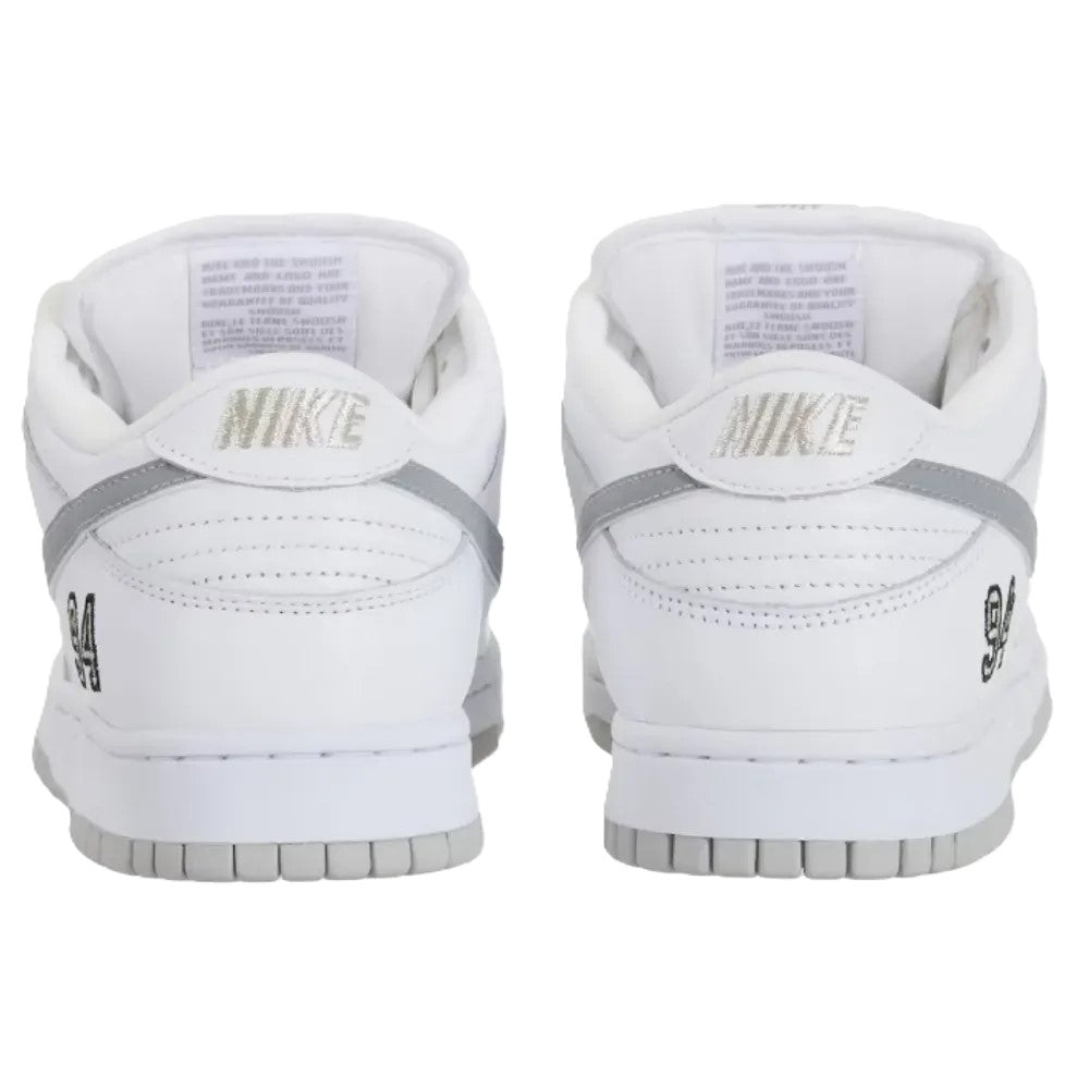Nike SB Dunk Low Supreme 94 bWhite Metallic Silver