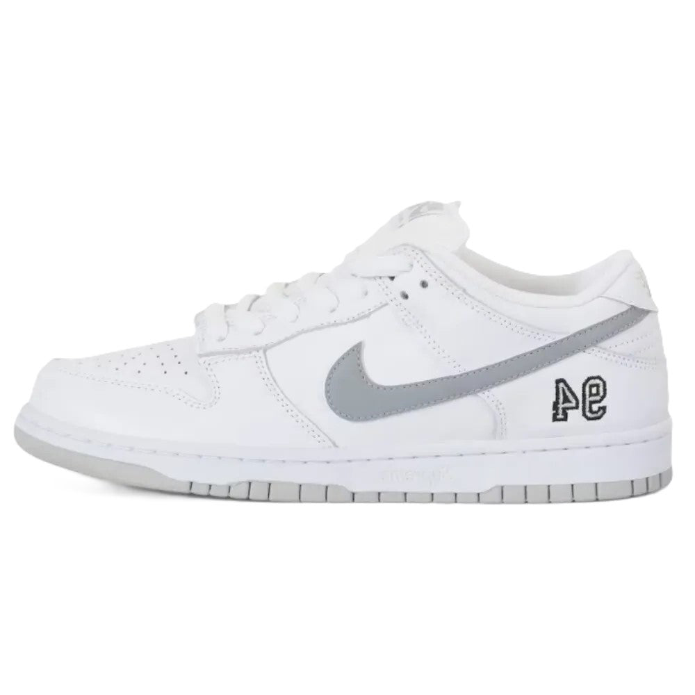 Nike SB Dunk Low Supreme 94 bWhite Metallic Silver