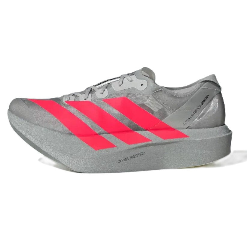 Adizero Adios Pro Evo 2 Silver Metallic Lucid Red Grey Two