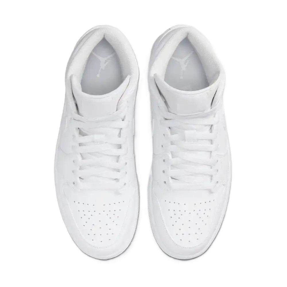 Air Jordan 1 Mid Triple White (2022)