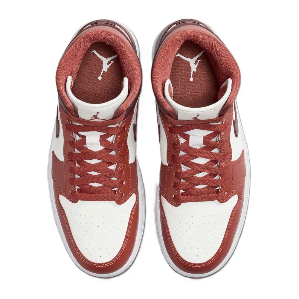 Air Jordan 1 Mid Dusty Peach Sail Night Maroon