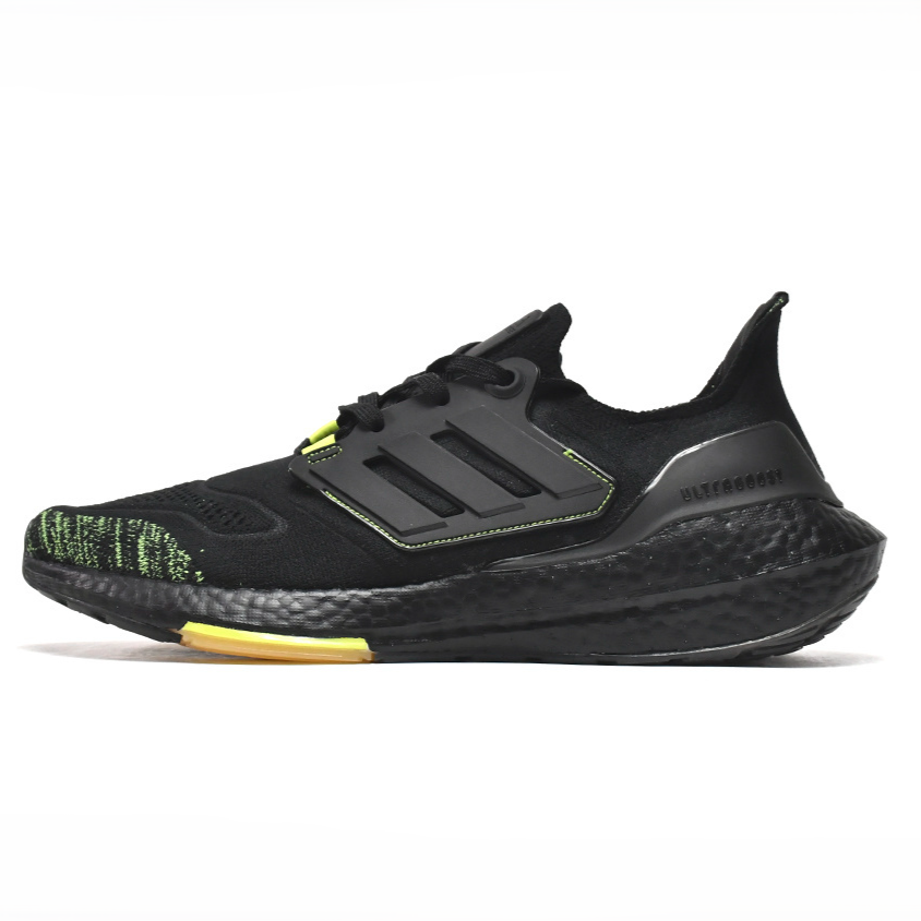 Adidas Ultraboost 22 Black Solar Yellow